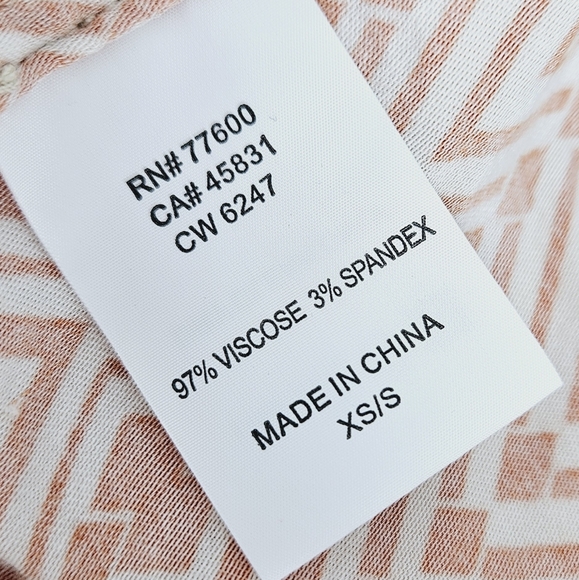 Chaser Scarf Print Kimono in Orange and White Size XS/S - Picture 11 of 11